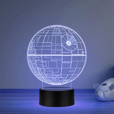 3D Illusion Star Wars Led Night Lamp 16 Color Changing Light with Remote Control Gift For kids